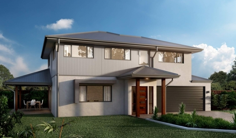 Sample two storey house and land package at Bahr Scrub